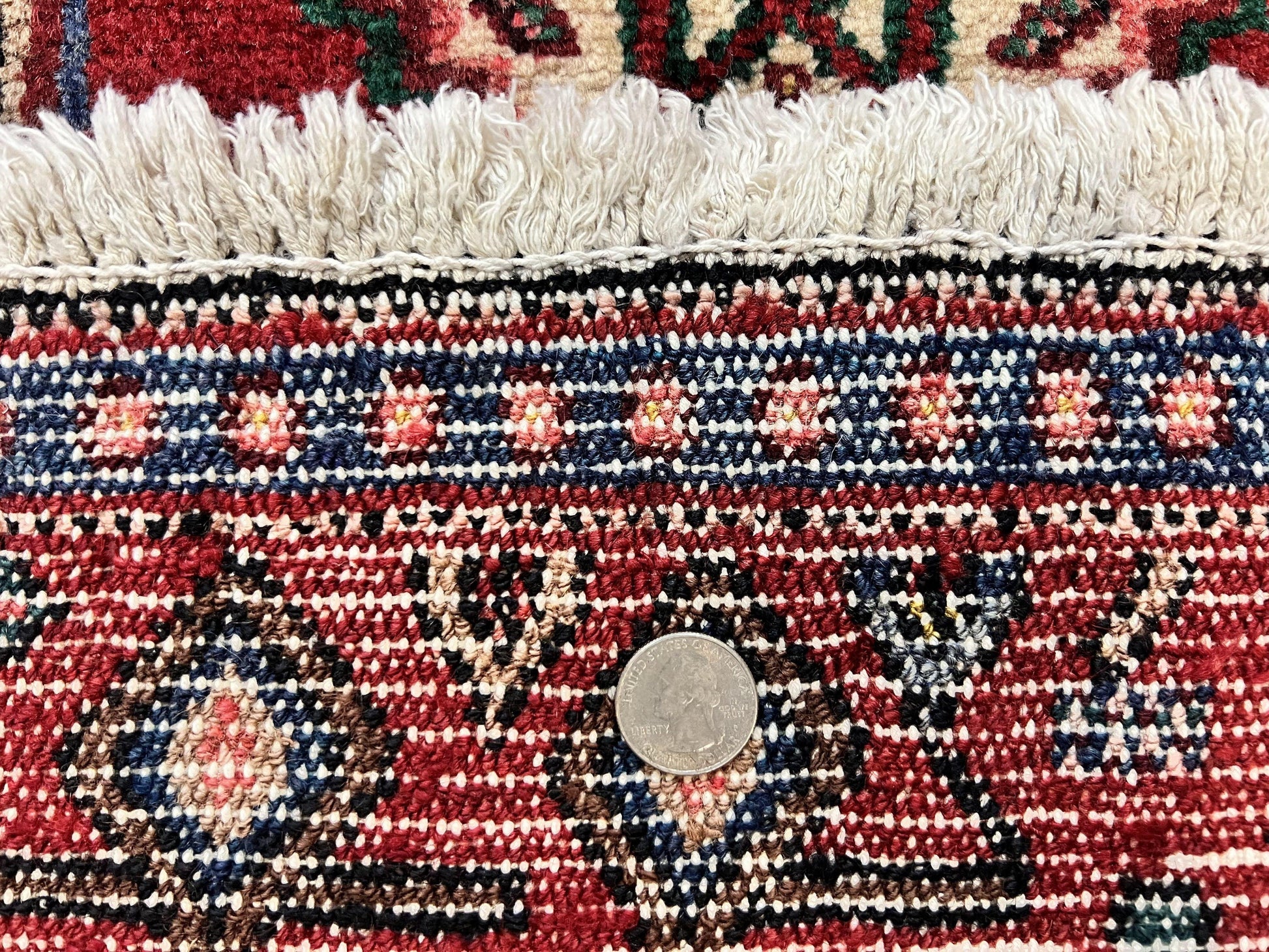 Persian Kurdish Senneh Runner Rug 3x9, Red Navy Blue, Medallions Wool Tribal Runner for Kitchen/Hallway 9ft Antique Handmade Oriental Runner - Nuvé