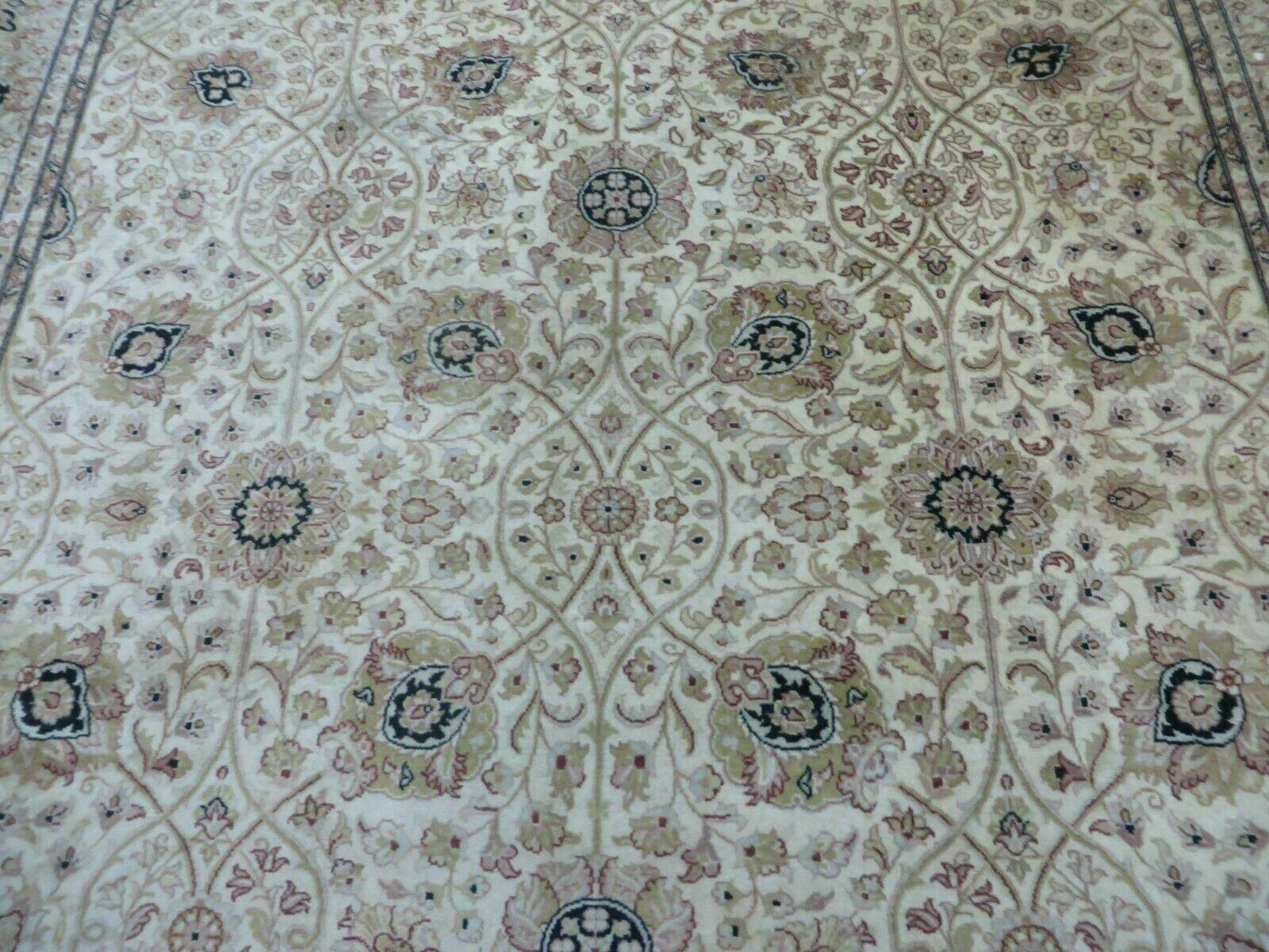 6' X 9' Vintage Fine Handmade Pakistan Oriental Floral Wool Rug Carpet Nice - Nuvé