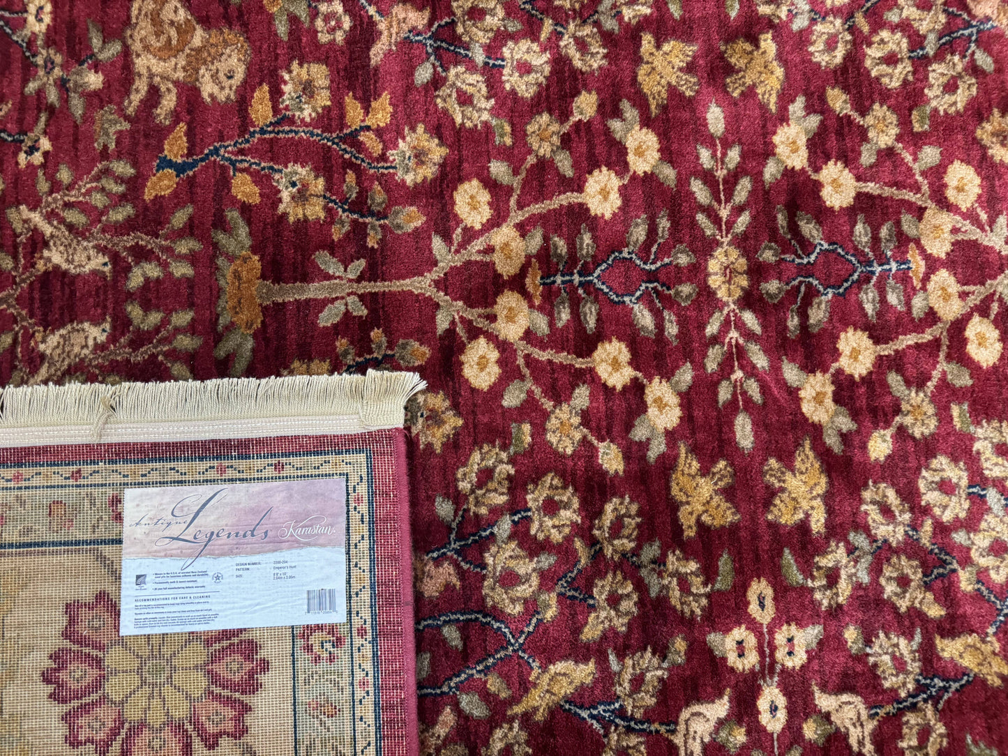 Karastan Rug 8.8 x 10, Antique Legends Emperor's Hunt 2200-204, Wool Vintage Discontinued Karastan - Nuvé