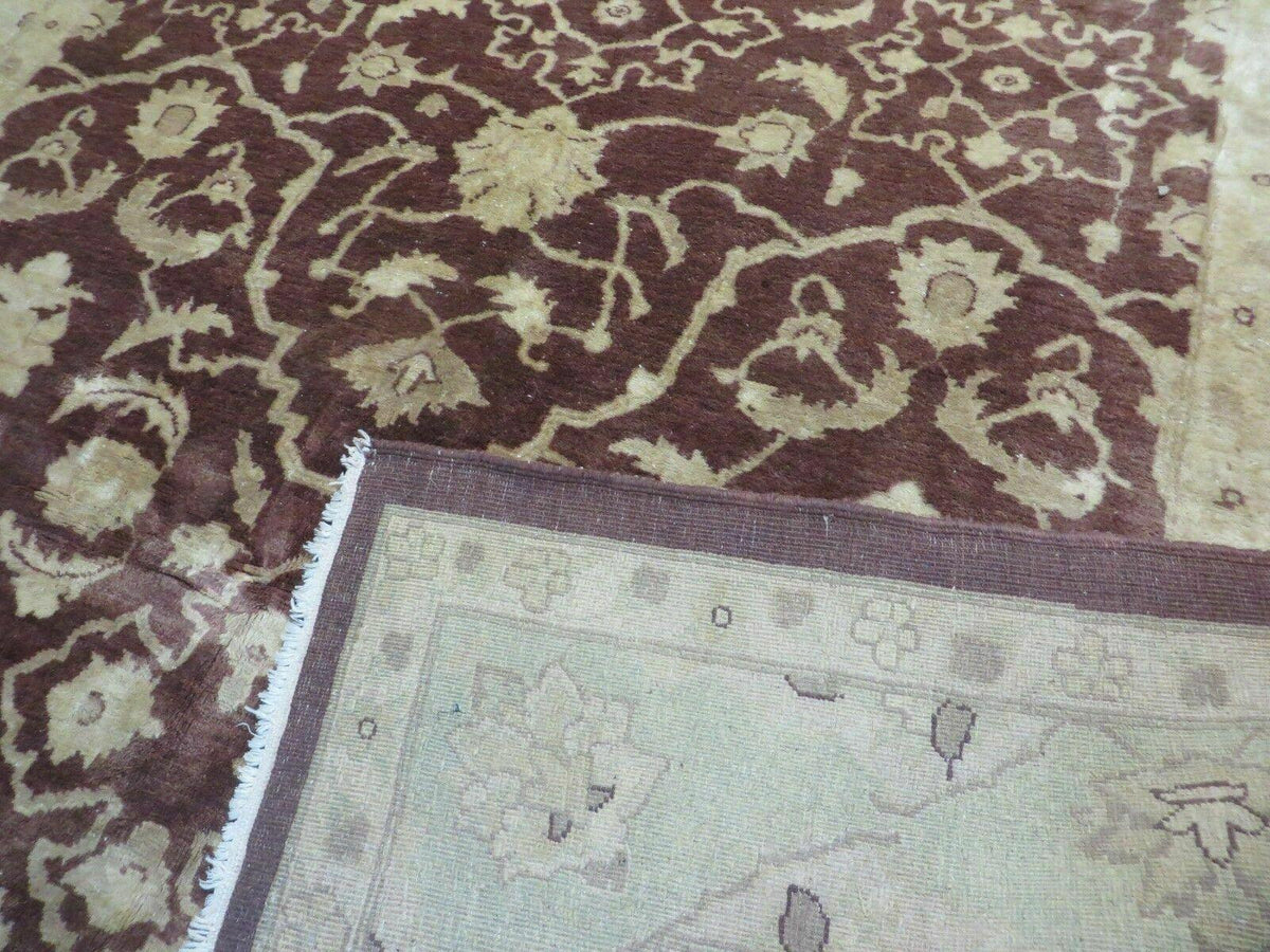 7' X 10' Vintage Fine Handmade Pakistan Peshawar Chobi Floral Wool Rug Vegy Dye