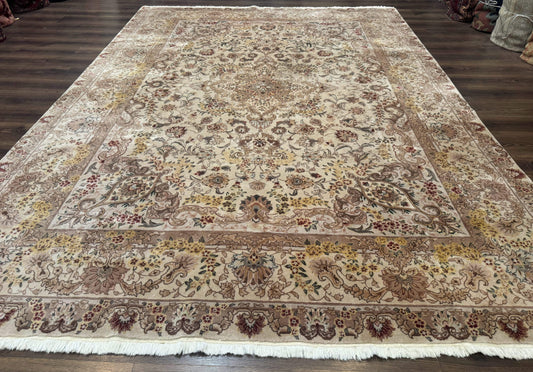 Sino Persian Rug 8x12, Wool & Silk, Traditional Elegant Carpet, Fine 200 KPSI - Nuvé