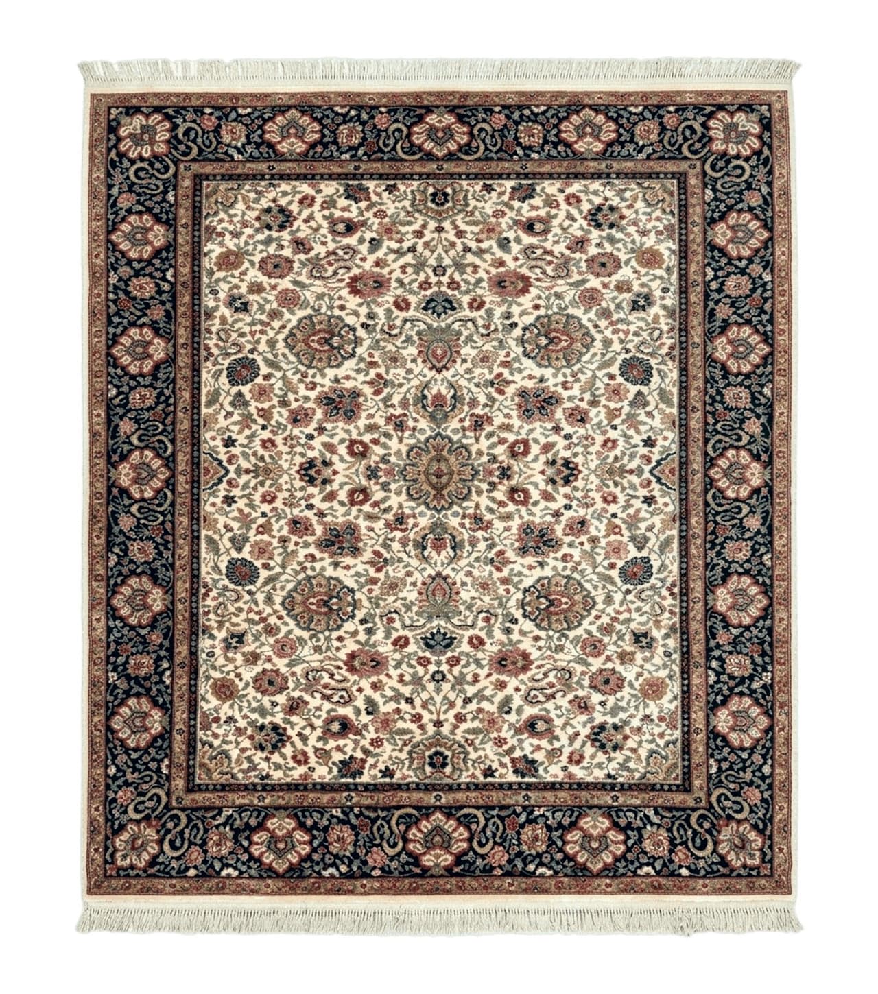 Karastan Rug 8.8 x 10.6 Ivory Indo Kirman #700/706, Wool Original Series