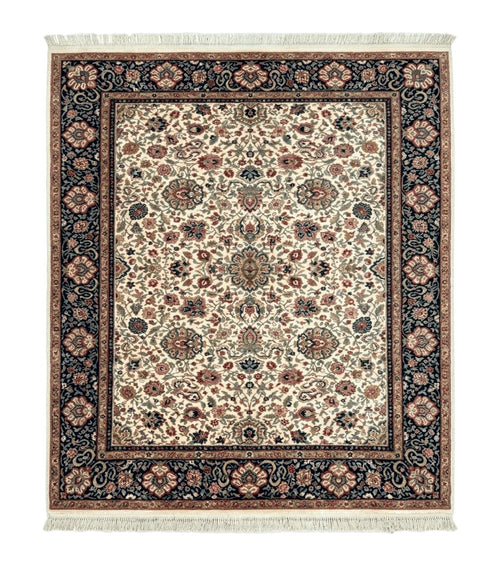 Karastan Rug 8.8 x 10.6 Ivory Indo Kirman #700/706, Wool Original Series