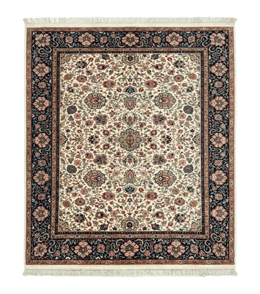Karastan Rug 8.8 x 10.6 Ivory Indo Kirman #700/706, Wool Original Series