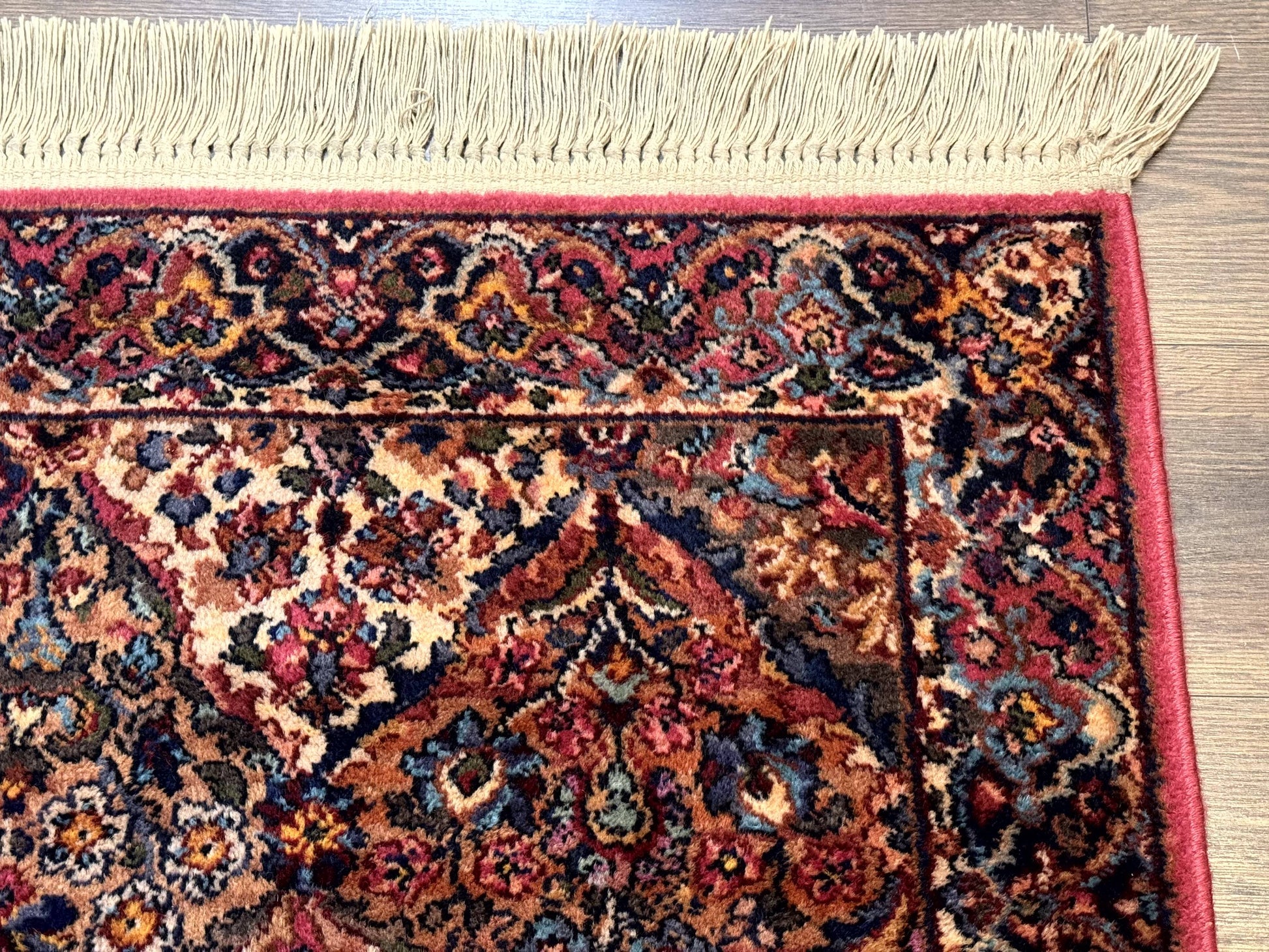 Karastan Rug 3x5 Multicolor Panel Kirman #717, Original 700 Series, Wool Pile, Discontinued - Nuvé