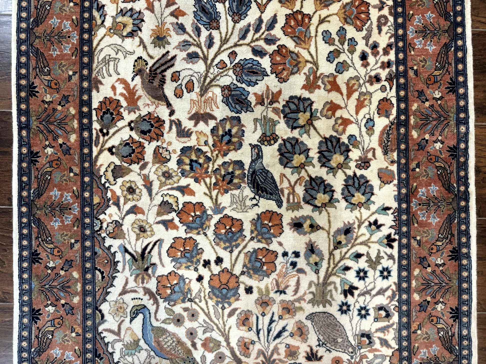 Small Pak Persian Rug 3x5, Peacock Birds Floral - Nuvé