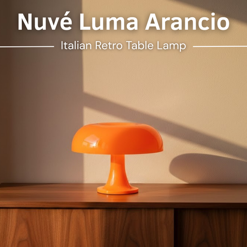 Nuvé Luma Arancio: close-up of the vibrant orange-colored Nuvé product with sleek packaging and modern design.