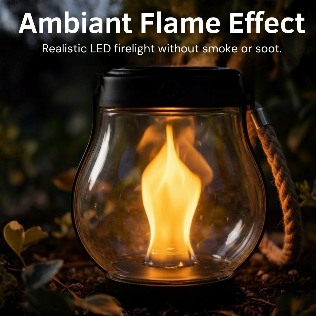 Nuvé® Luma Ember device with sleek design and glowing accents, showcasing a modern aesthetic for home or personal use.