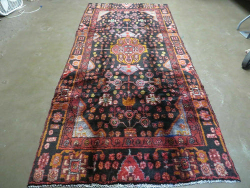 4' X 10' Antique Handmade Tribal Turkish Oriental Floral Wool Rug Organic Nice - Nuvé