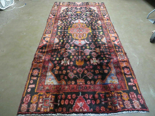 4' X 10' Antique Handmade Tribal Turkish Oriental Floral Wool Rug Organic Nice - Nuvé