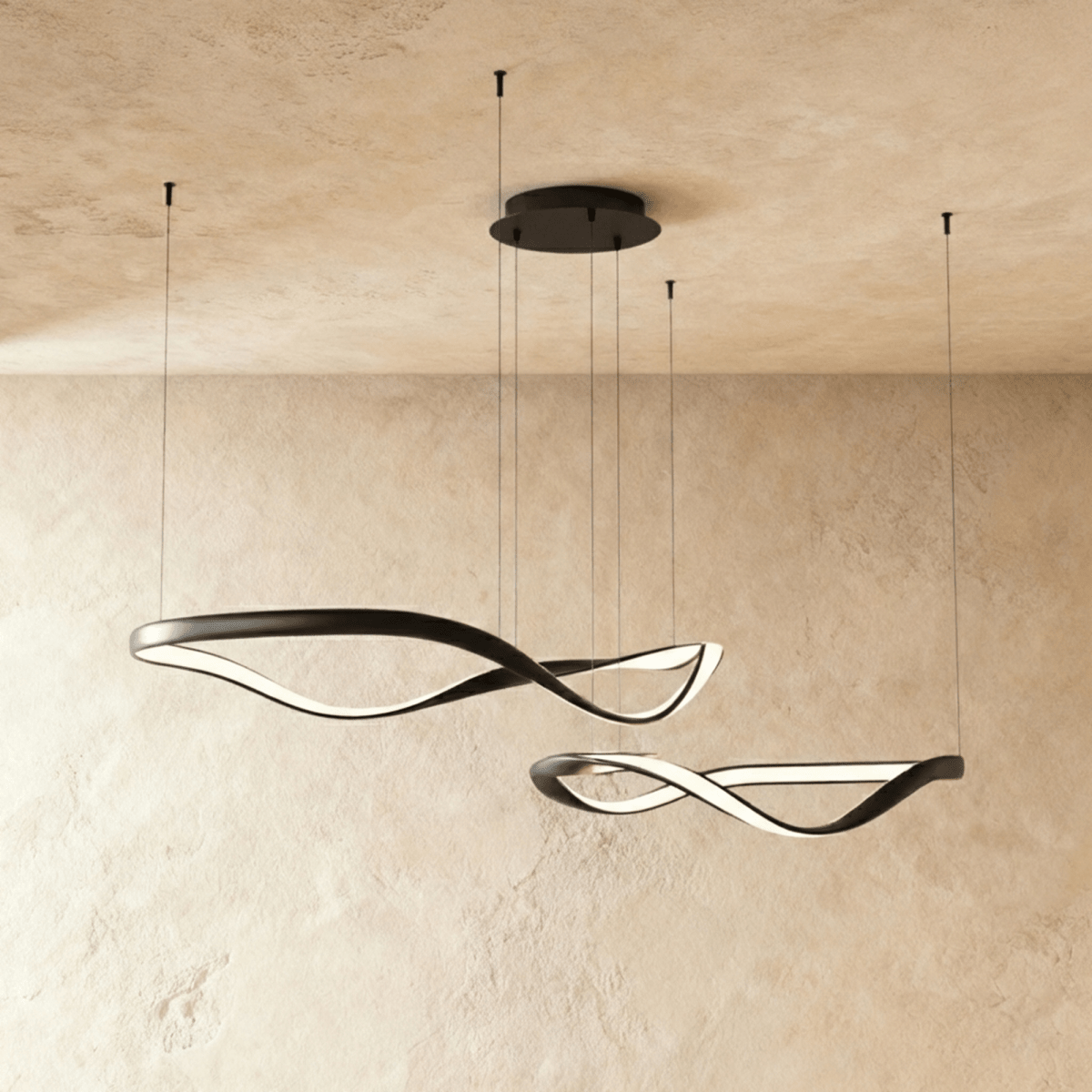Elegant Aaliyah Chandelier by Residence Supply featuring crystal accents and a modern gold finish, hanging from a ceiling.