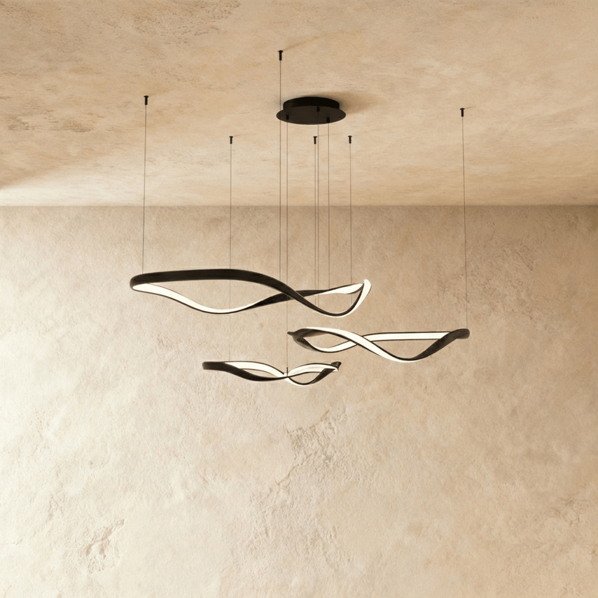 Elegant Aaliyah Chandelier by Residence Supply with crystal accents and intricate metalwork, hanging from a ceiling.