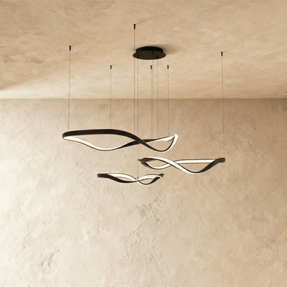 Elegant Aaliyah Chandelier by Residence Supply with crystal accents and intricate metalwork, hanging from a ceiling.