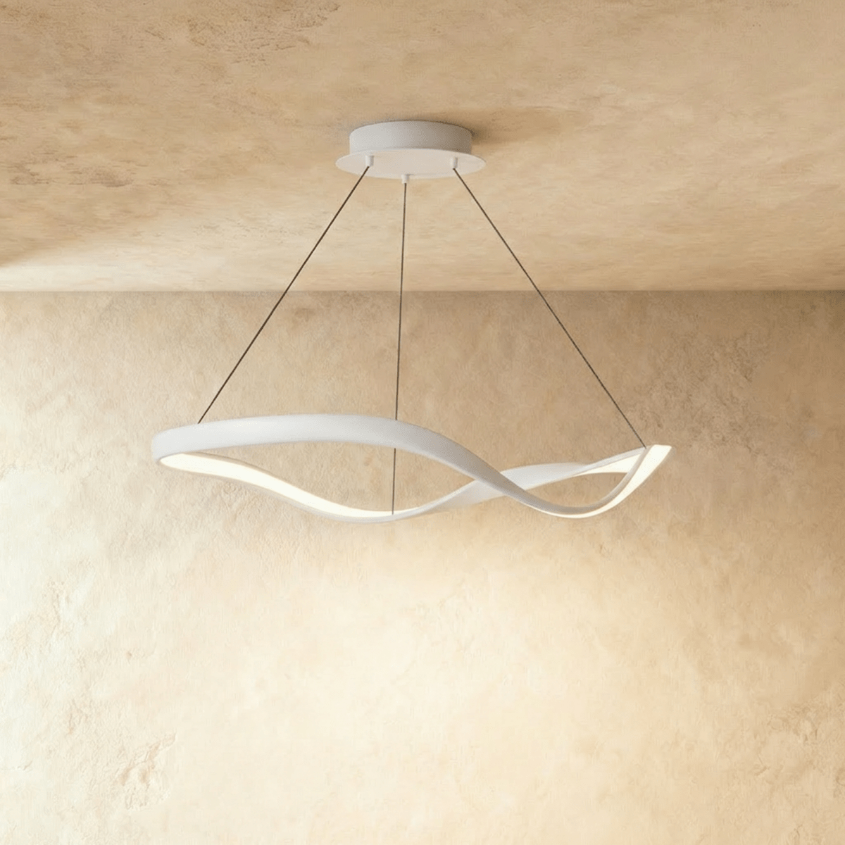 Elegant Aaliyah Chandelier by Residence Supply with crystal accents and a modern gold finish, hanging from a ceiling.