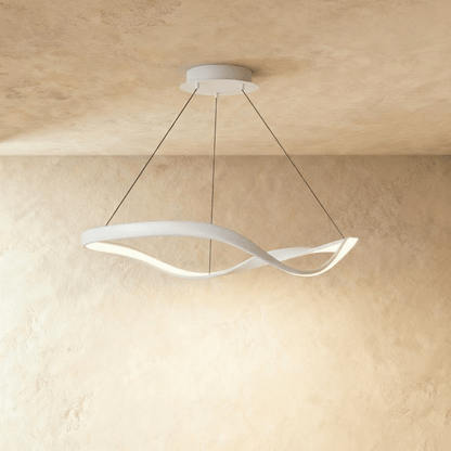 Elegant Aaliyah Chandelier by Residence Supply with crystal accents and a modern gold finish, hanging from a ceiling.