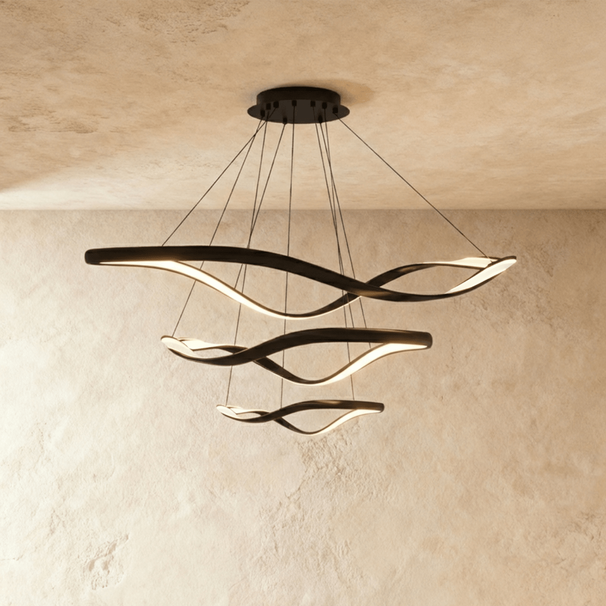 Elegant Aaliyah Chandelier by Residence Supply with intricate crystal details and a modern design for luxurious lighting.