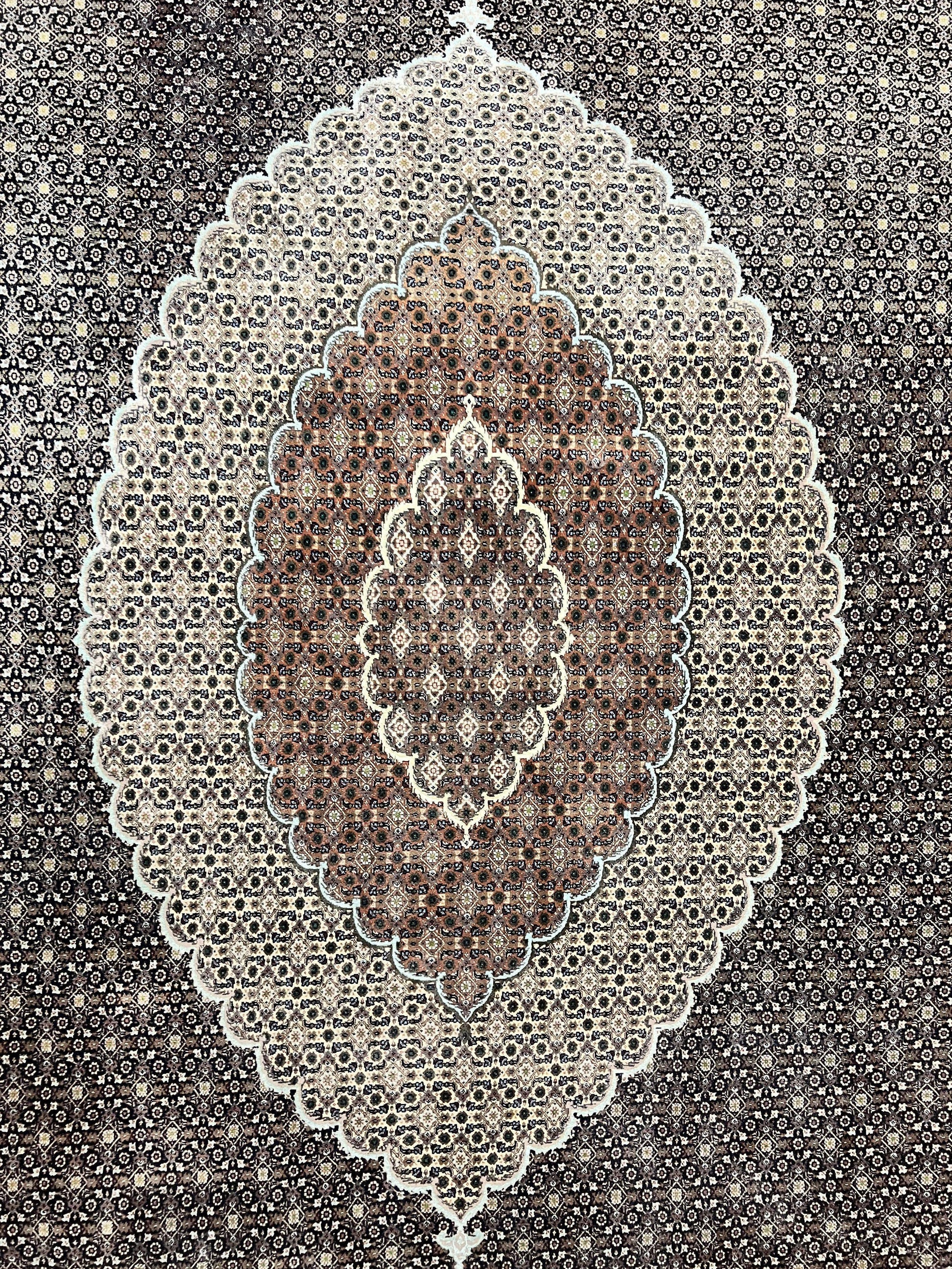 Exquisite Persian Tabriz Rug - 10x13, 400 KPSI, Herati Pattern - Nuvé