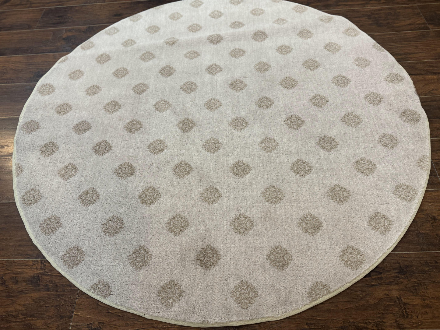 Round Power Loomed Rug 5x5, Contemporary Modern Round Carpet, 5ft Round - Nuvé