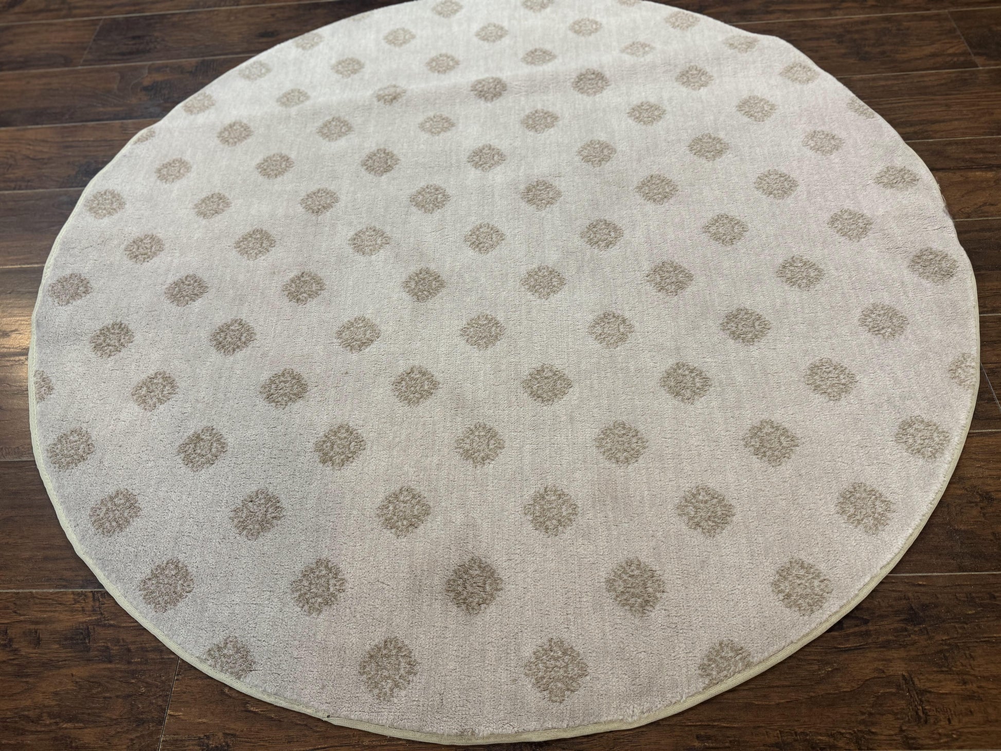 Round Power Loomed Rug 5x5, Contemporary Modern Round Carpet, 5ft Round - Nuvé