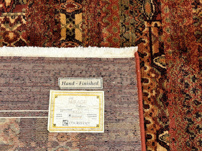 Couristan Rug 8x11 Brown Contemporary Wool Belgium Power Loomed Carpet - Nuvé