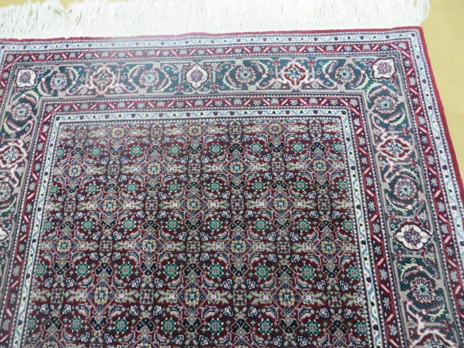 3' X 5' Vintage Fine Handmade Indian Amritsar Wool Silk Rug Nice - Nuvé