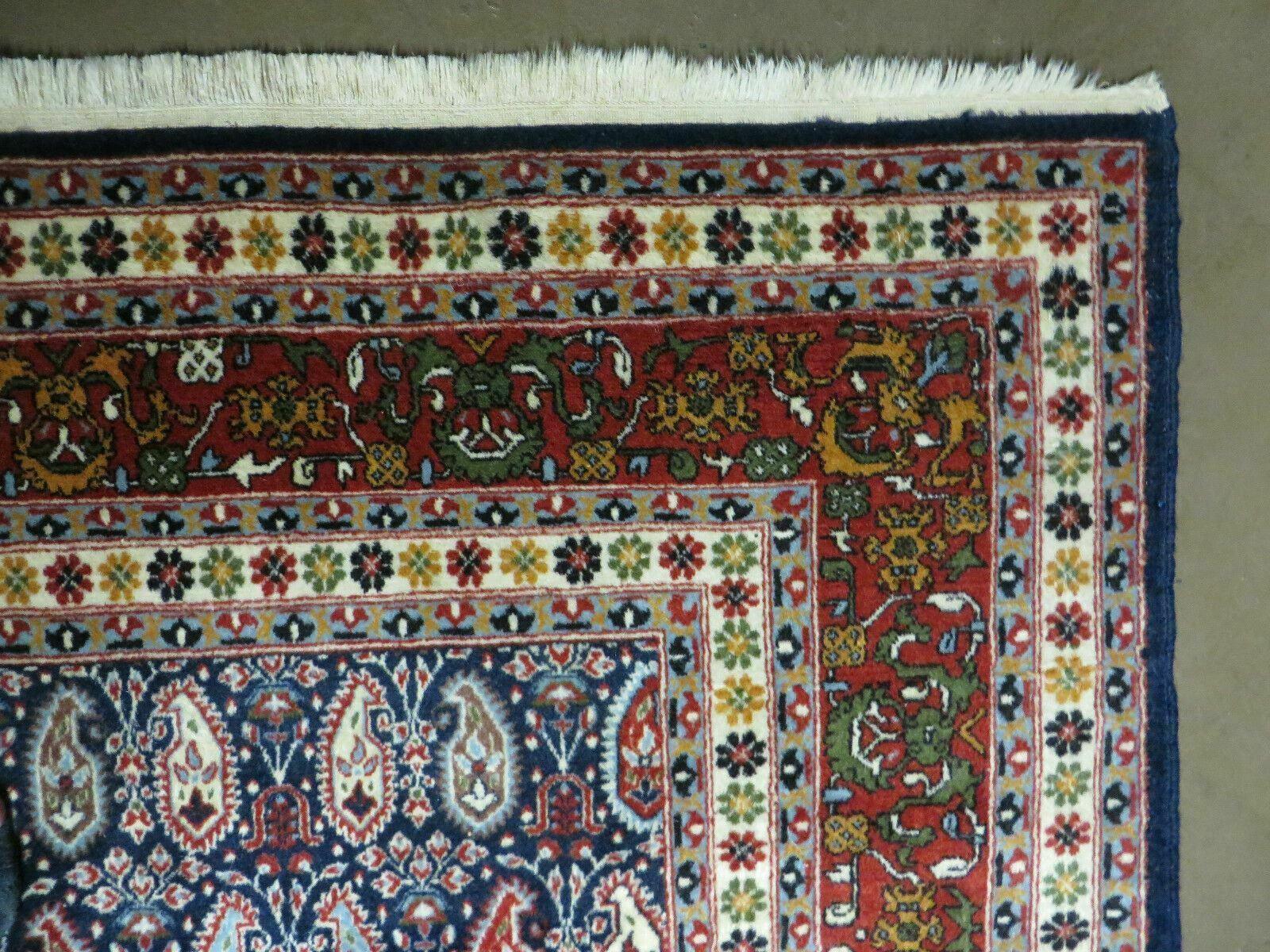 6' X 9' Vintage Fine Handmade India Paisley Rug Hand Knotted Carpet Organic Dye - Nuvé