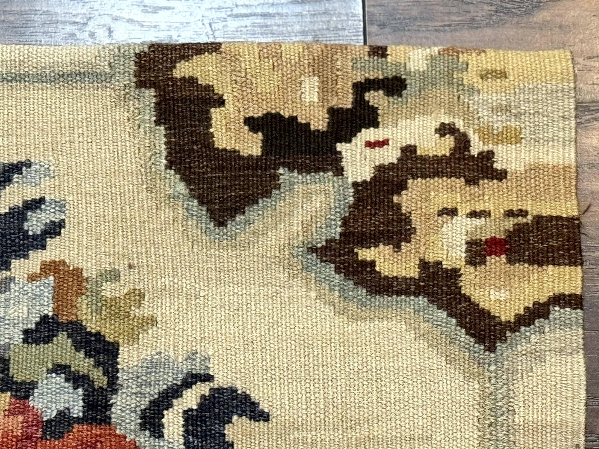 Antique Bessarabian Flatweave Kilim Rug 2x3, Sampler Rug 2 x 3 ft, Small Flatweave, Wool Handmade - Nuvé