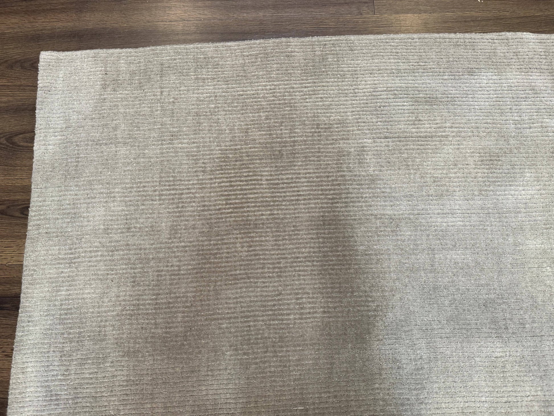 Tibetan Rug 8x10 Taupe Handmade Wool Modern Contemporary Carpet - Nuvé