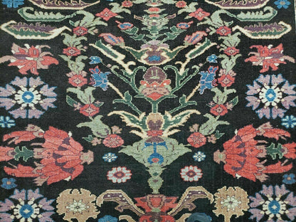4' 5" X 16' 1" Antique Karabagh Caucasian Rug Handmade Wool Carpet Organic Dye - Nuvé