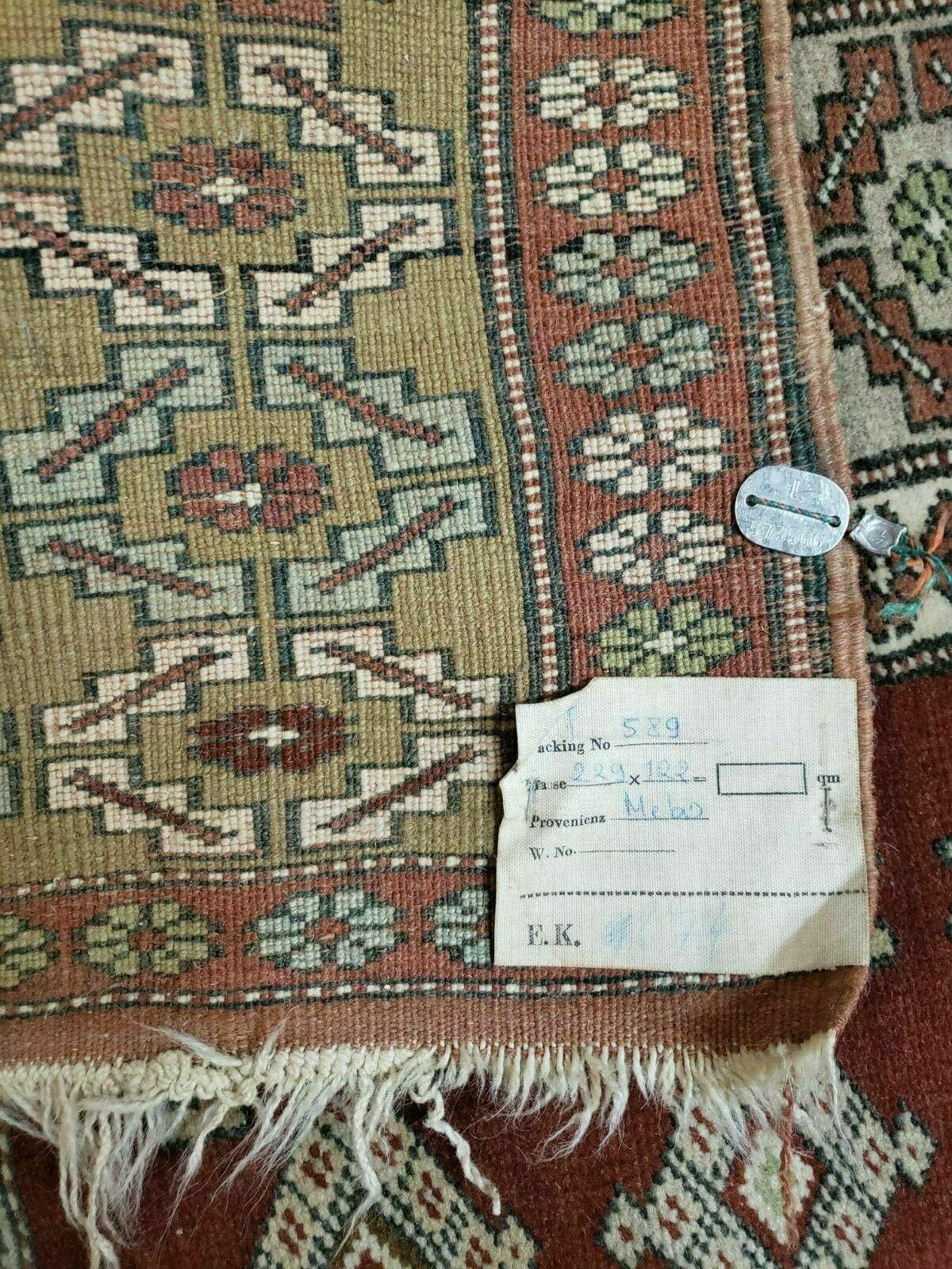 4' X 8' Antique Handmade Turkish Melas Oushak Wool Rug - Nuvé