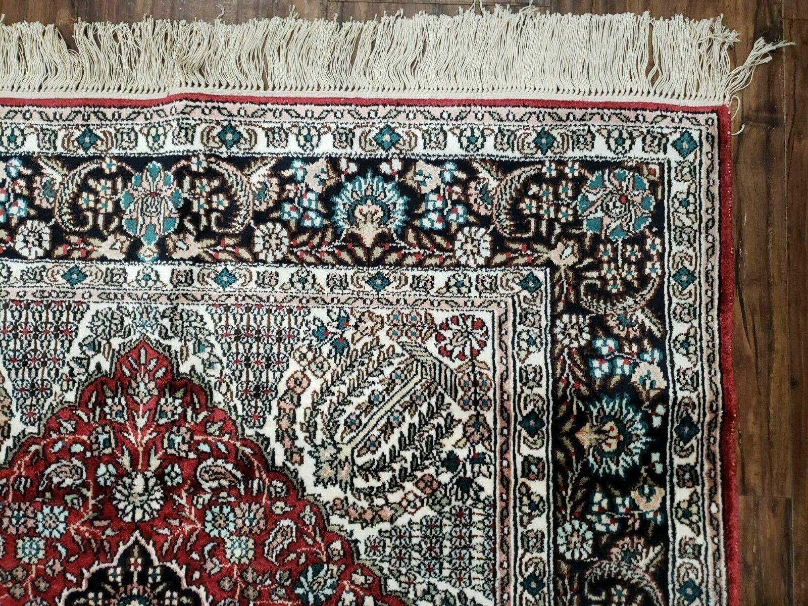 3' X 5' Vintage Fine Handmade India Oriental Kashmir Silk Rug 400 KPSI Wow - Nuvé