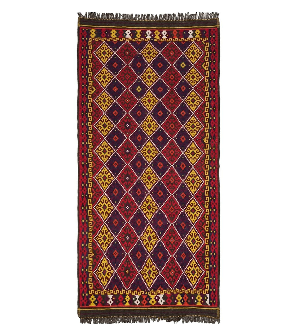 6' X 13' Antique Turkish Kilim Handmade Flat Weave Wool Rug Veg Dye