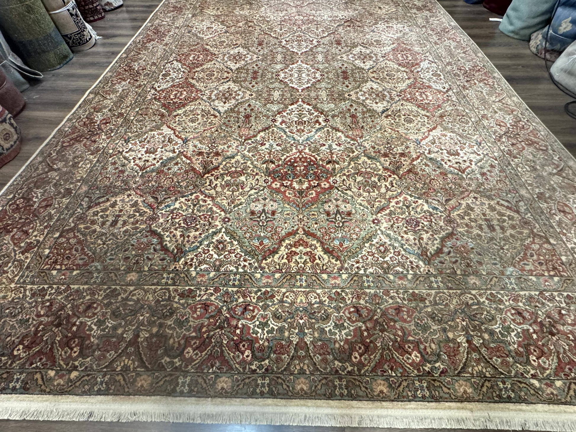 10x14 Karastan Empress Kirman Rug #700/719, Vintage Wool Discontinued Karastan - Nuvé