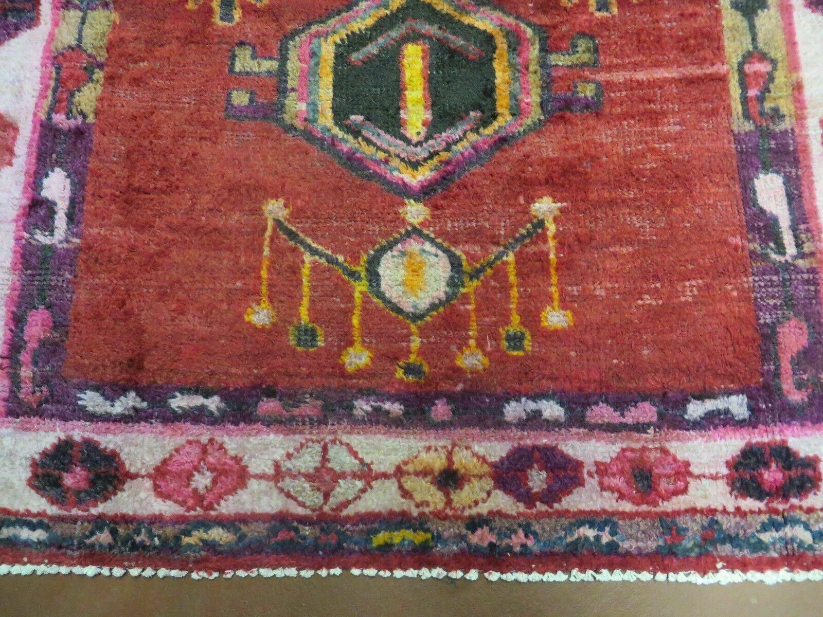 4' X 8' Antique Handmade Turkish Caucasian Kazak Design Wool Rug Veg Dyes Nice - Nuvé