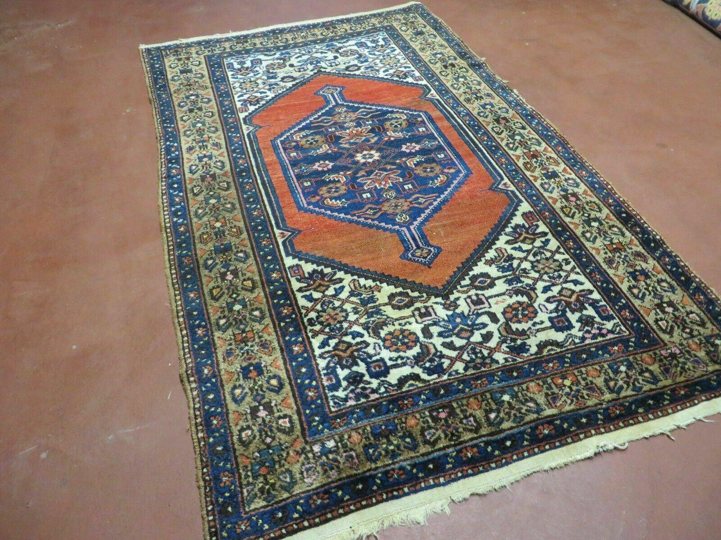 4' X 6' Antique Handmade Turkish Wool Rug Nice - Nuvé