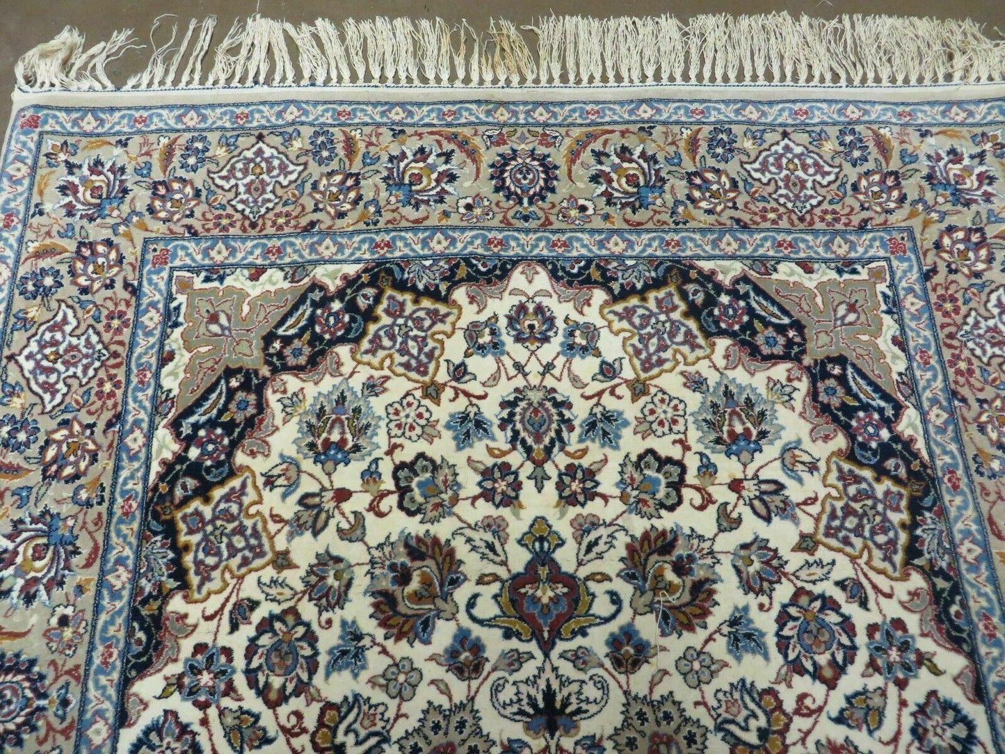 4' X 6' Very Fine Handmade Oriental Wool Silk Accent Rug Hand Knotted Beauty - Nuvé