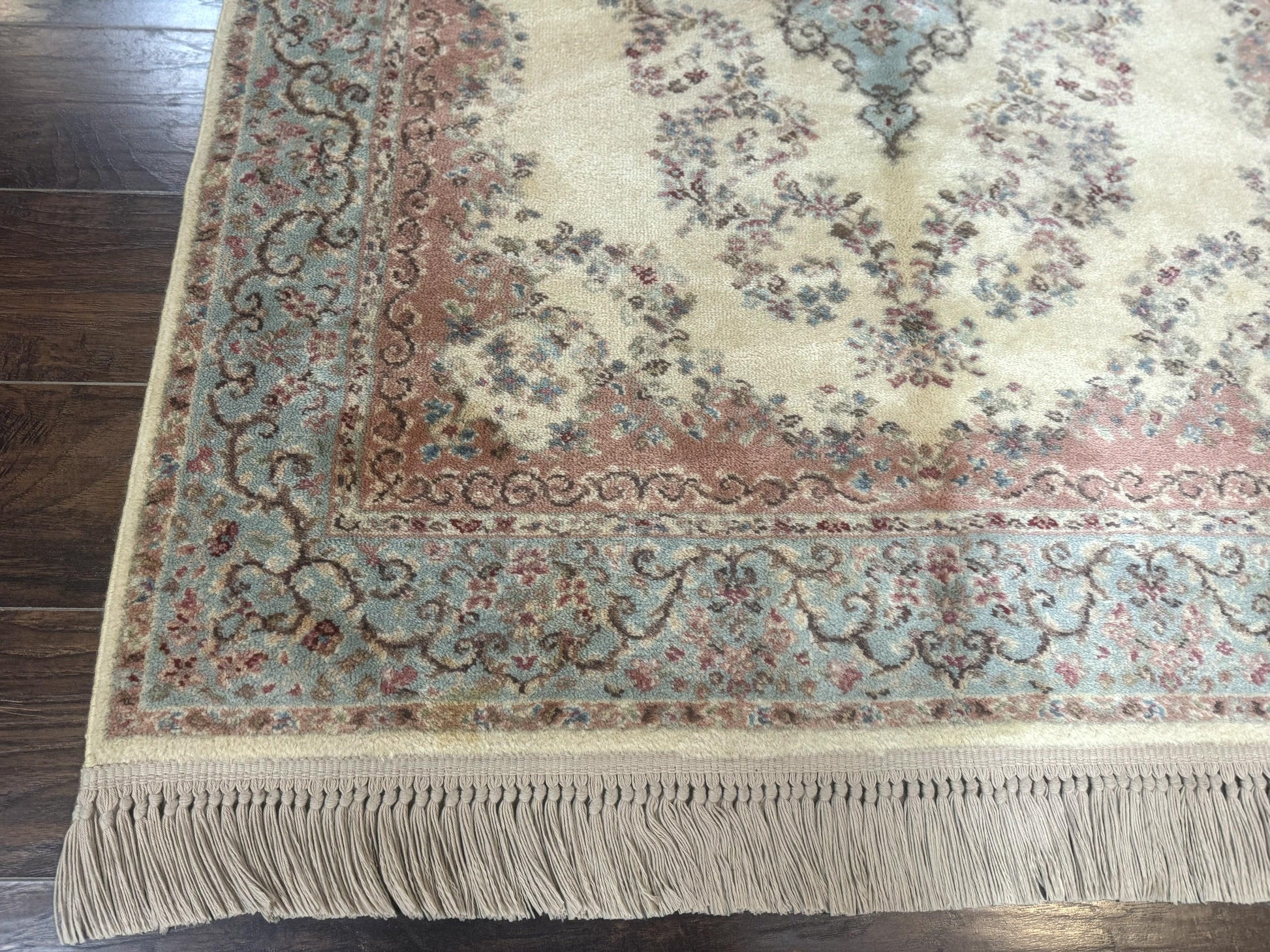 Karastan Rug 4x6, Pastel Ivory Kirman Rug #784, Wool Karastan Carpet, Original 700 Series, Vintage Karastan Area Rug, Discontinued - Nuvé