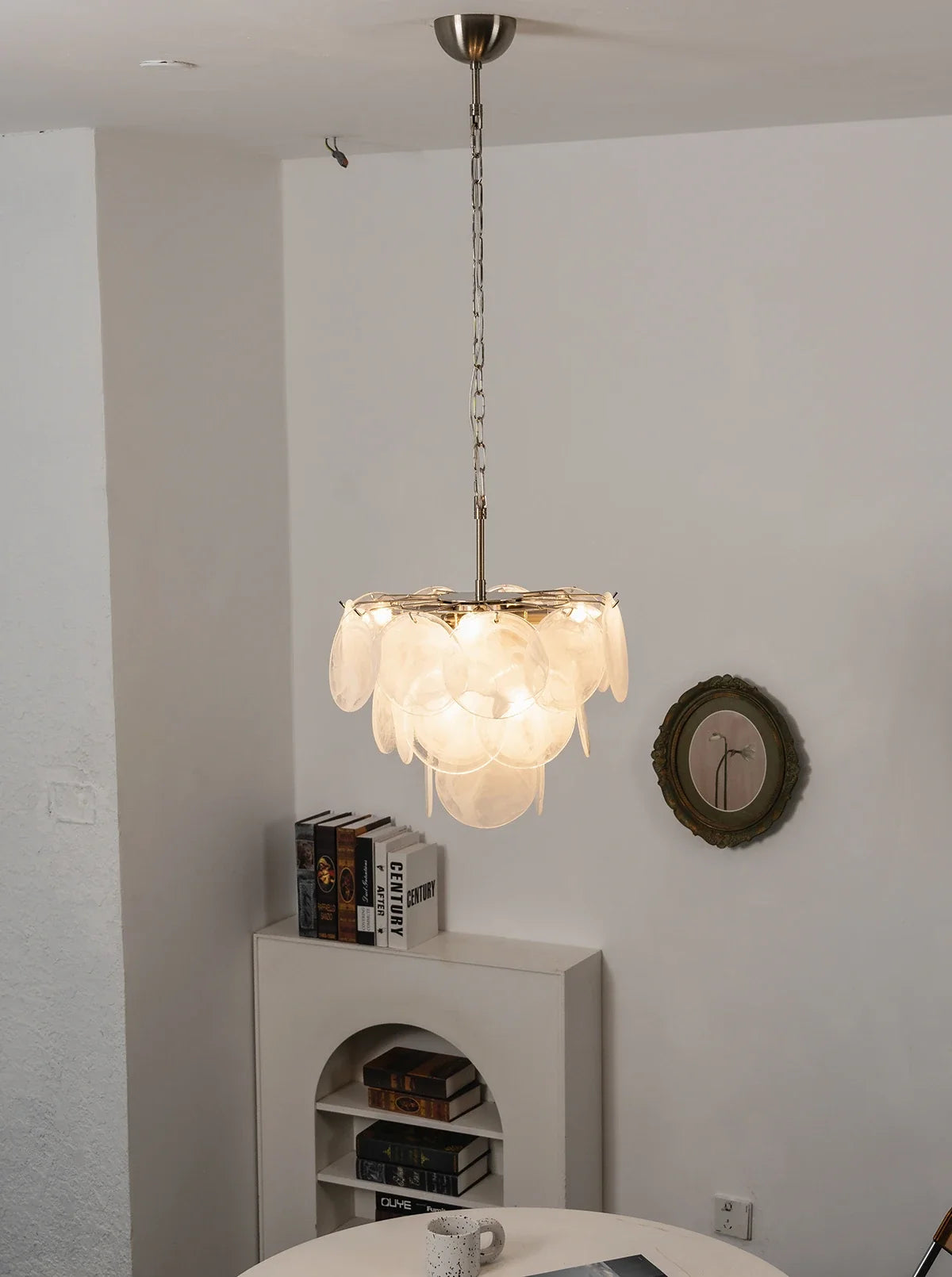 Retro Glass Disc Chandelier