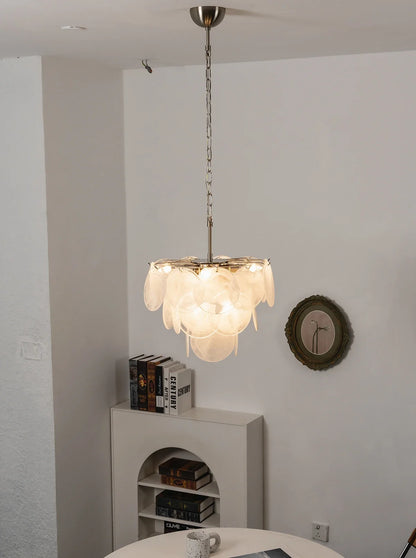 Retro Glass Disc Chandelier