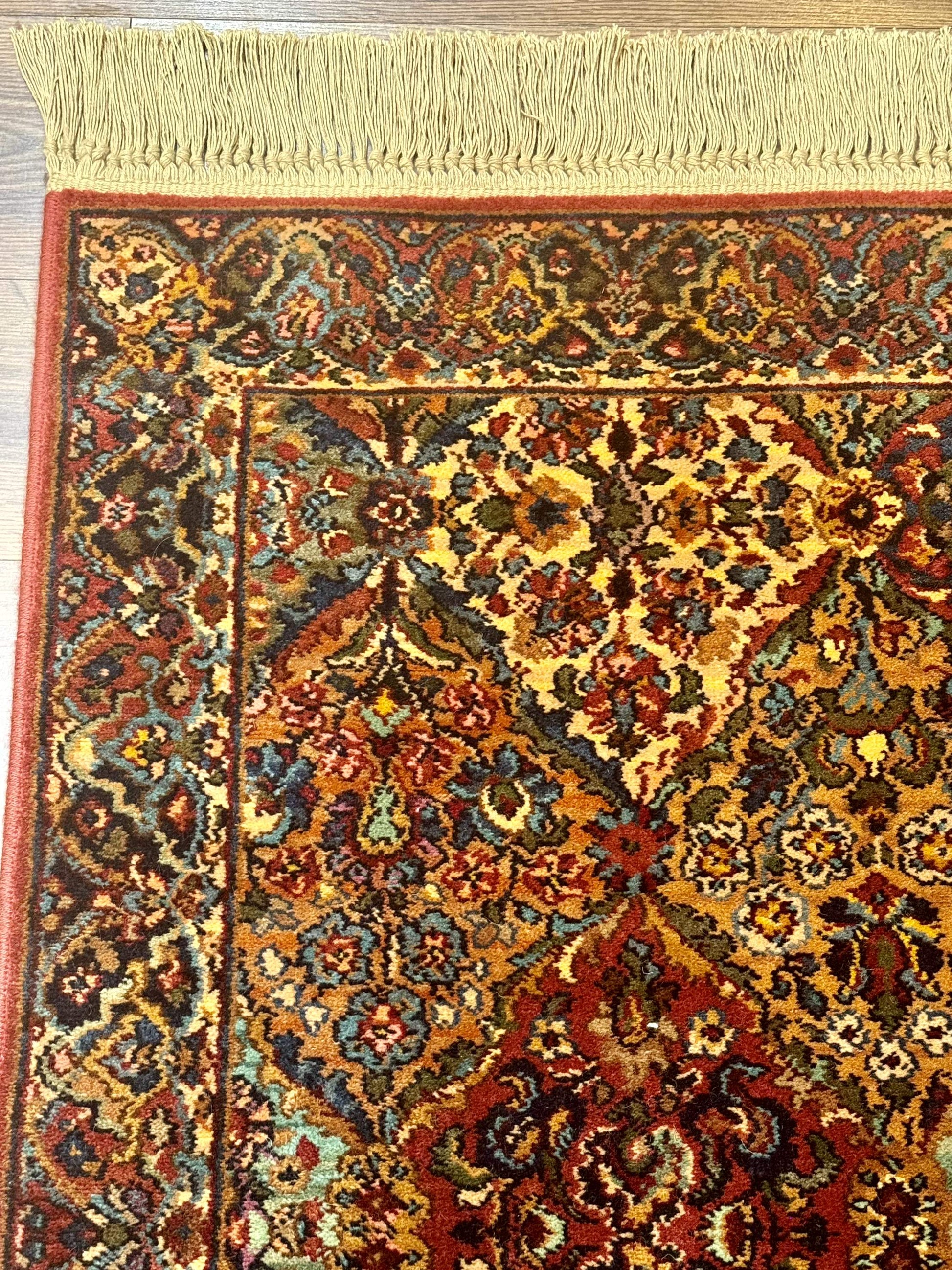 Karastan Rug 2.6 x 4 Multicolor Panel Kirman #717, Original 700 Series, Wool Pile Discontinued - Nuvé