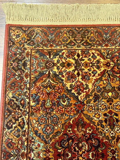 Karastan Rug 2.6 x 4 Multicolor Panel Kirman #717, Original 700 Series, Wool Pile Discontinued - Nuvé