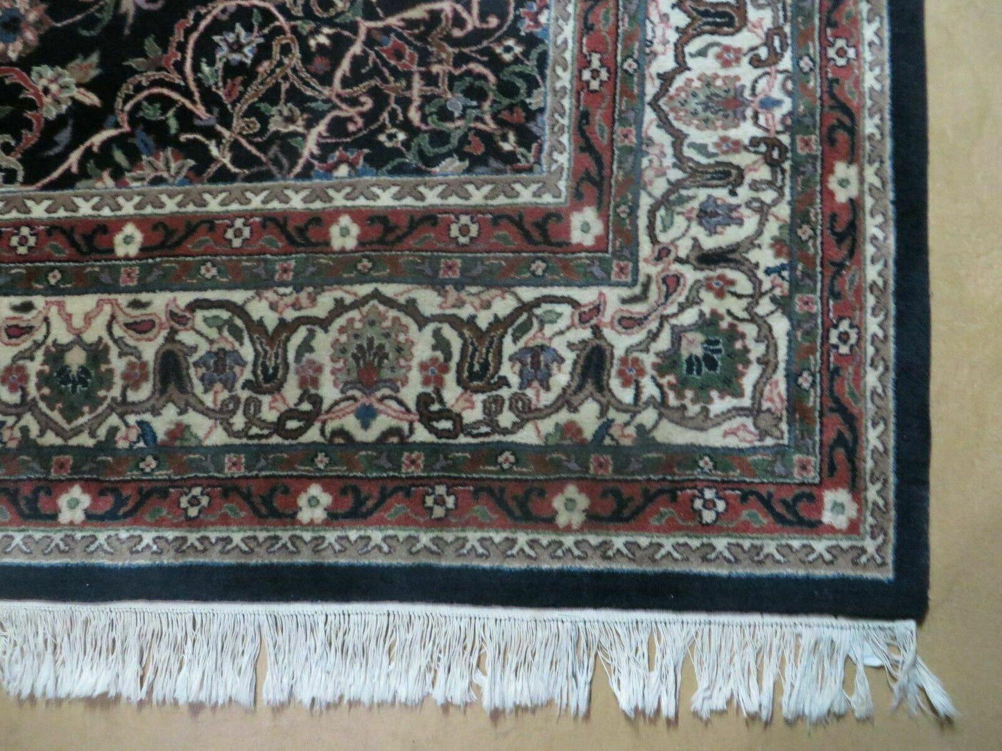 Indo Persian Rug 8x10, Wool Handmade Floral Carpet - Nuvé