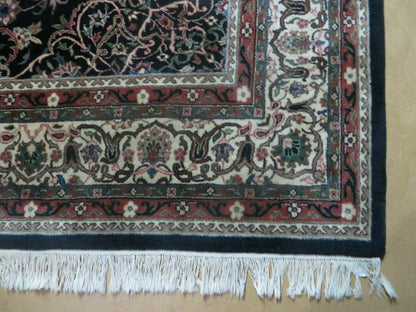 Indo Persian Rug 8x10, Wool Handmade Floral Carpet - Nuvé