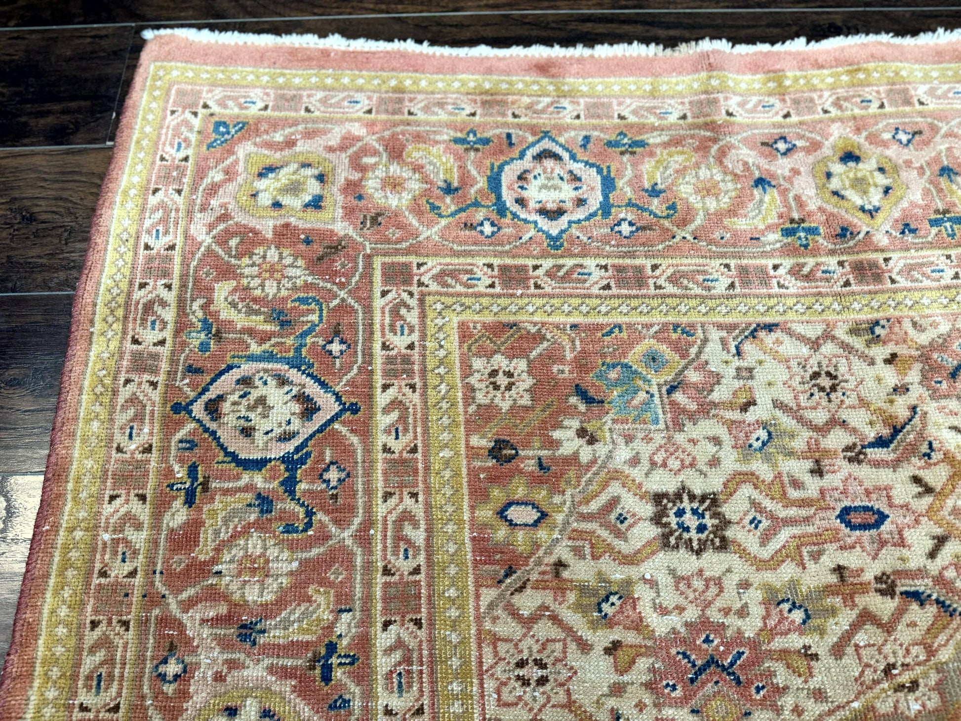 Antique Persian Tabriz Khoy Rug 8x10, Handmade Wool Carpet, Light Green Beige, Vintage Rug for Modern Home - Nuvé