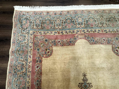 Persian Kerman Rug 6x9, Pastel Colors, Semi Open Field - Nuvé