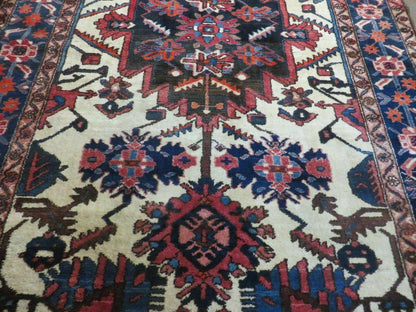 5.5' X 10.5' Antique Handmade Indian Floral Oriental Wool Rug Tribal Veg Dye Nice - Nuvé