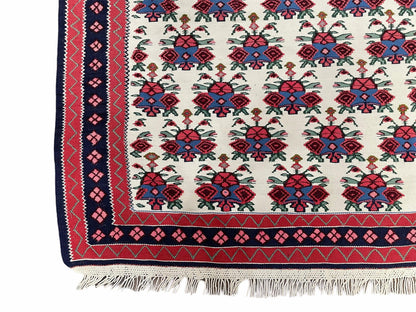 3x5 Vintage Kurdish Senneh Kilim Rug 3 x 5 Heirloom Rug Flatweave Antique Rug Playroom Rug Collectible Rug Beige Kilim - Nuvé