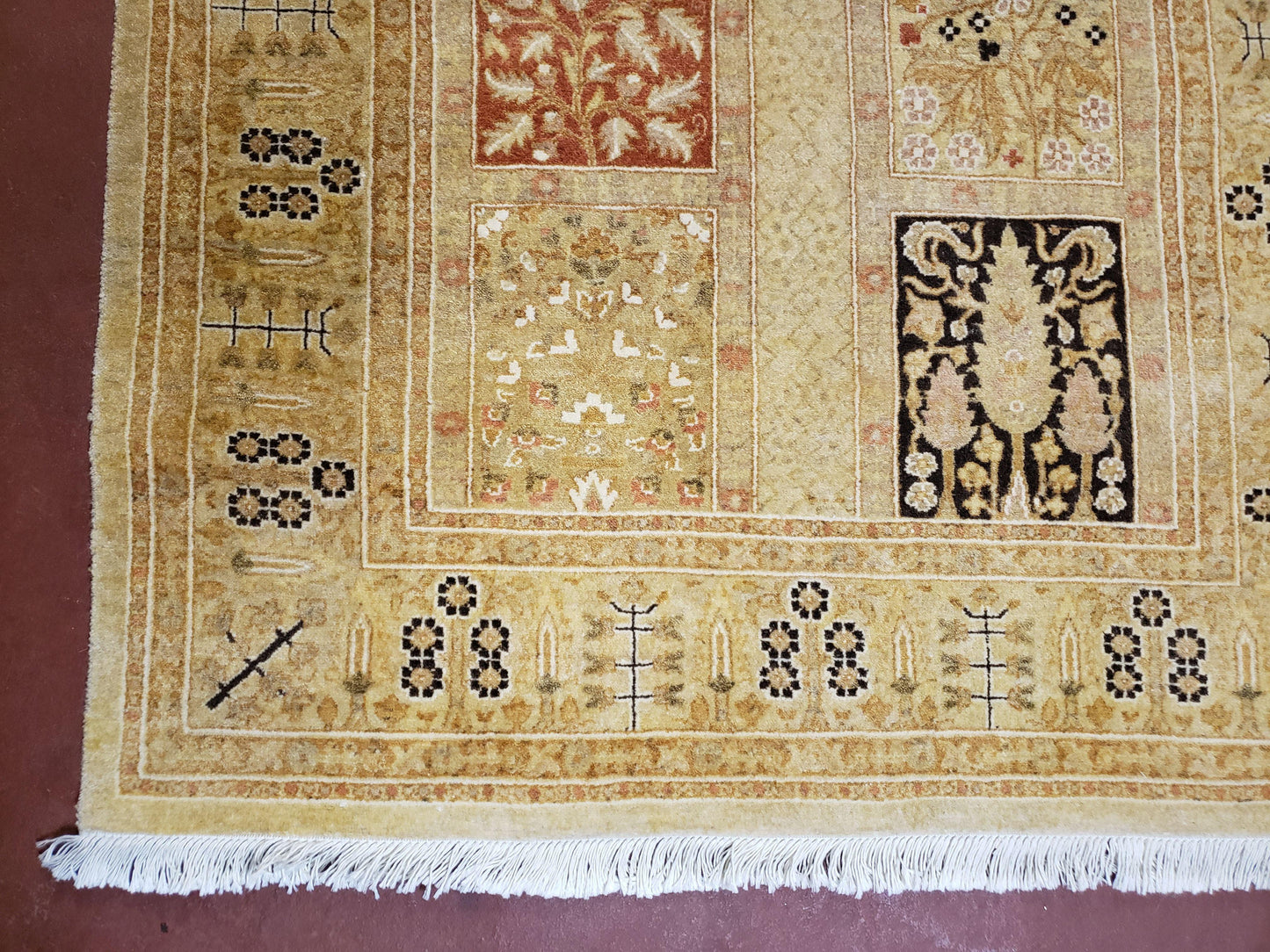 3' 2" x 12 ' 6" Pak Persian Safavieh Runner Haji Jalil Fine Runner Rug 3ft Runner 12ft Runner 13ft Runner Panel Design Runner Hand-Knotted - Nuvé