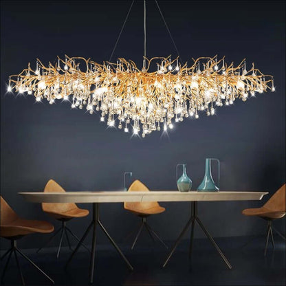 Ooze Drop-Shaped Crystal Chandelier - Nuvé