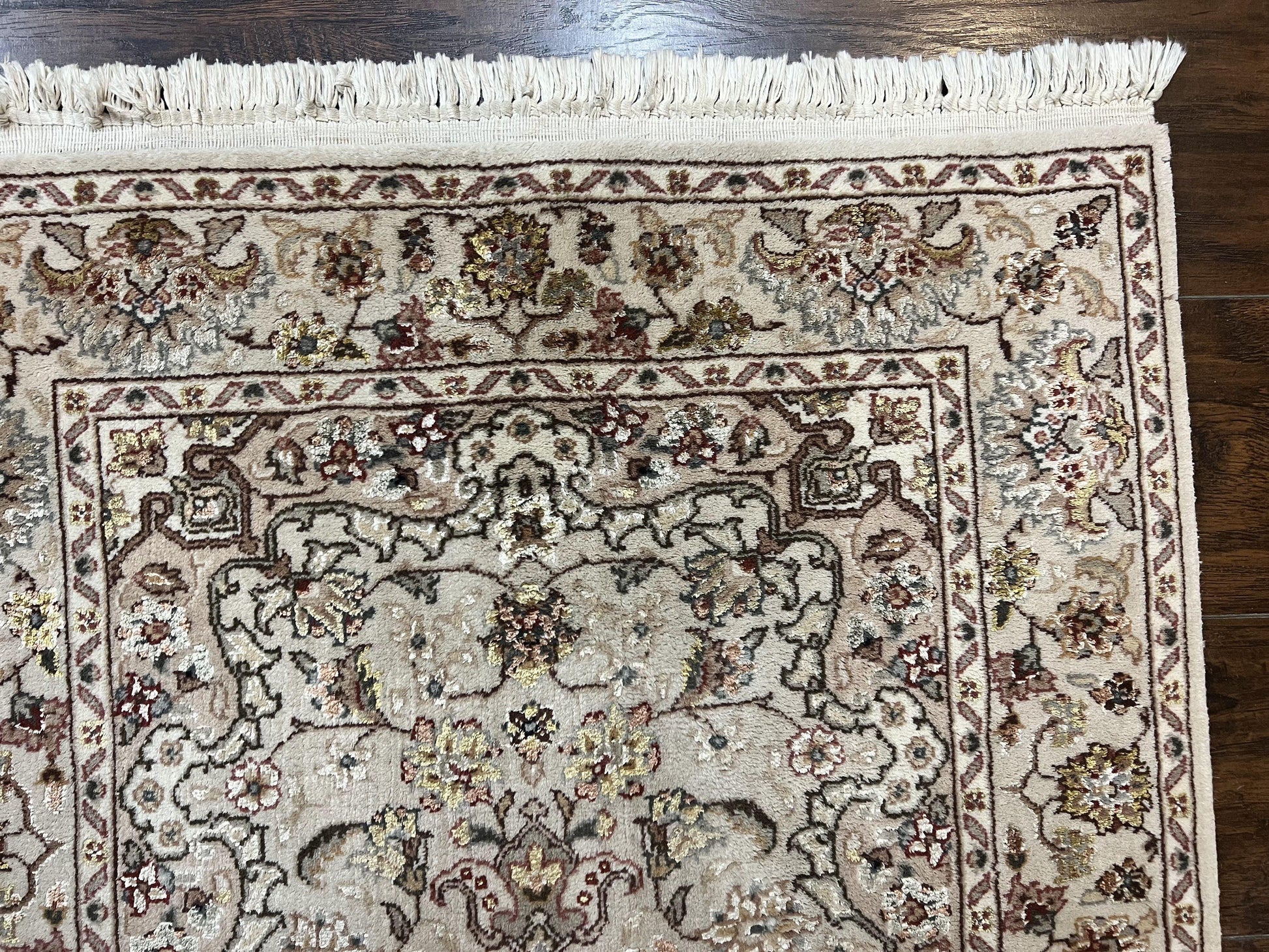 Sino Persian Rug 2.5 x 4, Hand Knotted Oriental Carpet, Small Persian Rug, Floral Medallion, Wool, Vintage - Nuvé